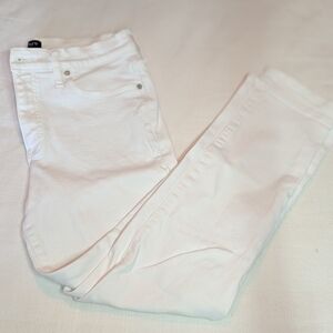J. Crew Women's Slim Boyfriend White Jeans Size 27